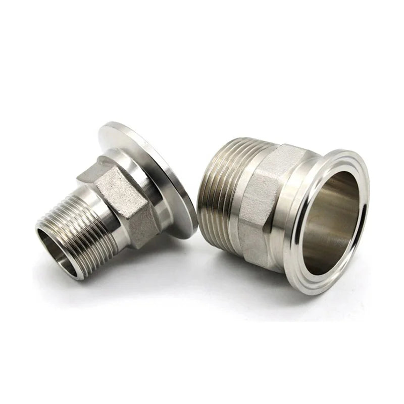 Sanitary 1/4 1/2 1 Inch Npt Bsp Male Female Thread to Tri Clamp Adapter