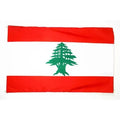 Ready to Ship 100% Polyester 3x5ft Stock Printed LB Lebanese Lebanon Flag