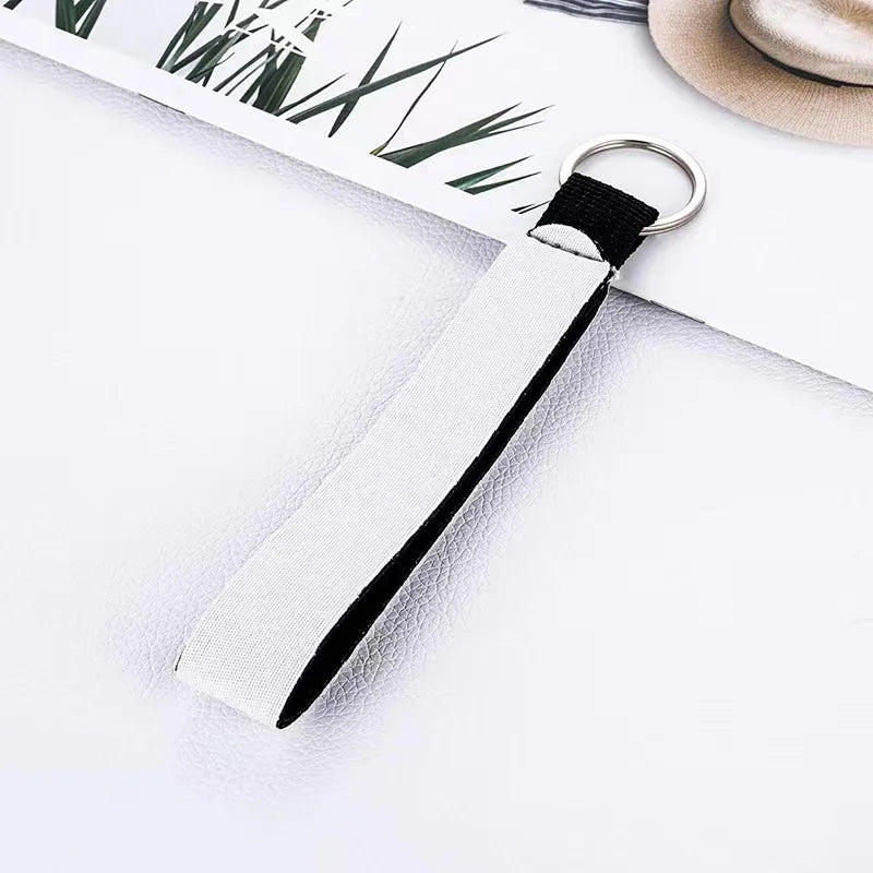 Sublimation Blanks Wristlet Keychain DIY Blank Wrist Lanyard Neoprene Wrist Lanyard Keychain Holder for DIY Crafts Women