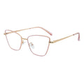 Women Cat Eyes Glasses Frames Fashion Anti Blue Light Metal Optical Glasses