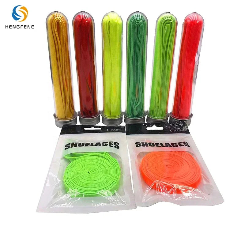 Hot Sale Custom Logo Polyester Flat Shoe Laces for Boots Printed Packaging Shoelaces Supplier