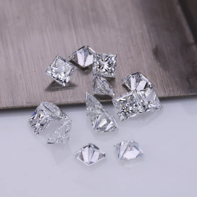 Starsgem DEF VS 1.4*1.4mm-2*2mm Princess Cut Hpht Diamond Melee Diamond Top Quality Loose Lab Diamond