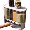 Food Storage Box 2021 Top Plastic Cereal Dispenser Storage Box Kitchen Food Grain Rice Container
