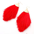 2023 New Trendy European American Jewelry Elegant Tassel Earrings Personality Multi-color Cotton Thread Earrings Gifts for Women