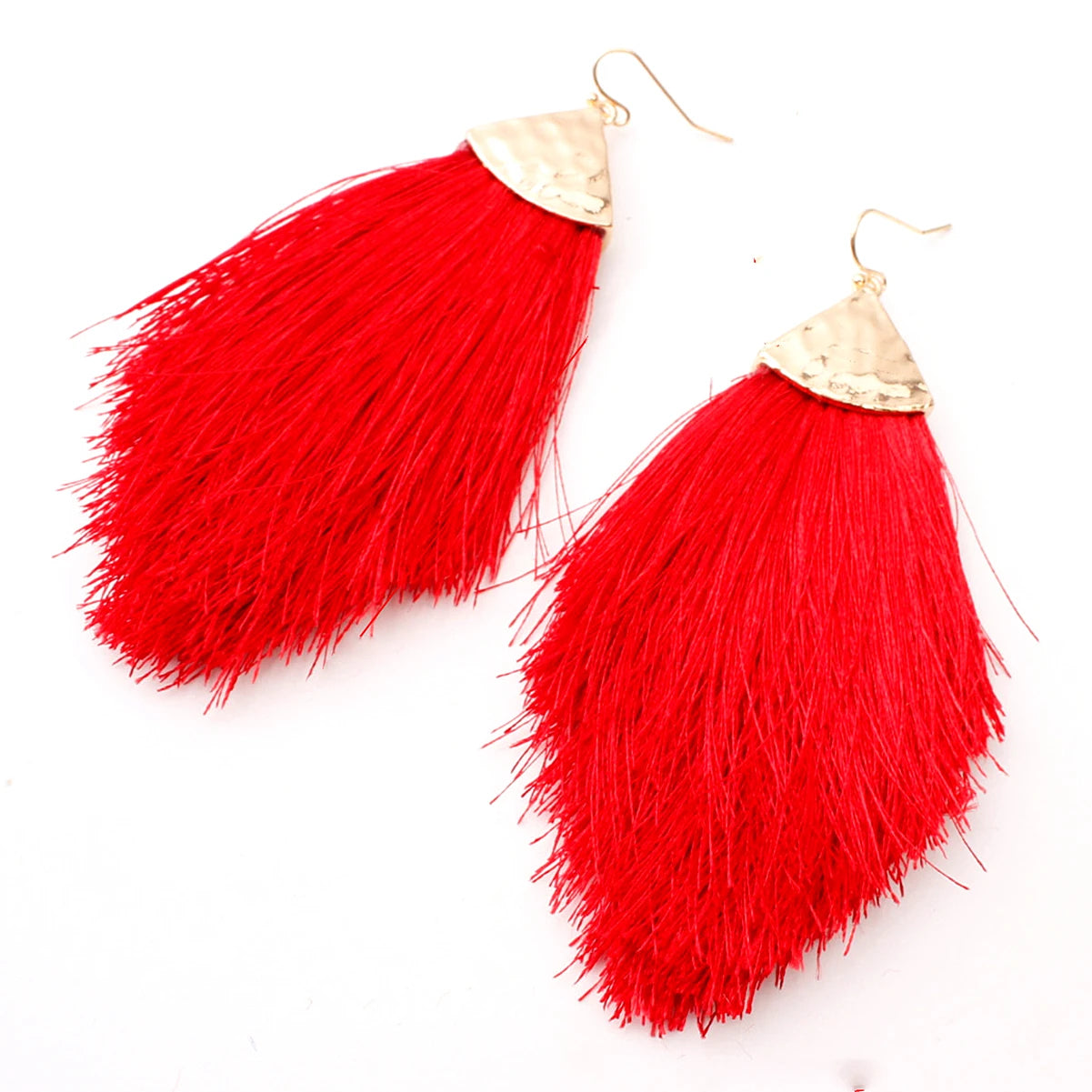 2023 New Trendy European American Jewelry Elegant Tassel Earrings Personality Multi-color Cotton Thread Earrings Gifts for Women