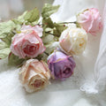 AF11202New Arrival Colorful Silk Artificial Flower Heads Wholesale Artificial Flower Rose Flower for Wedding Decoration