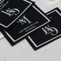 Custom Brand Name Woven Clothing Labels With Logo Printed Garment Tags for Clothes Bags Shoes Accessories Made Cloth Material