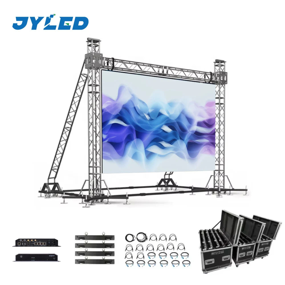 Small Pixel Pitch P1.95 Indoor Outdoor Video Wall Display Screen LED Rental Advertising for Indoor