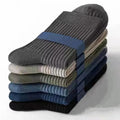 Wholesale Good Quality Men's Polyester Cheap Price Dress Socks Customization Solid Breathable Anti-odor Crew Socks for Male