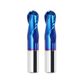 JR104 R0.5mm-R2mm HRC65 Coated Solid Carbide 2 Flutes Ball Nose End Mill Carbide Milling Cutter