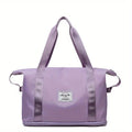 Waterproof Nylon Travel Duffle Bag Large Capacity Fashion Style Handbag Tote Luggage Folding Gym Shoulder Bag Zipper Closure