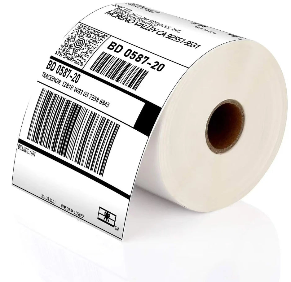 Durable Custom Paper Thermal Shipping Label Adhesive Sticker for Supermarket Grocery and Promotion Use