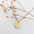 Letter Necklace Joyeria Arabic Coin Necklace Bijoux Acier Inoxydable Arabic Letter Necklace Laser Personalise Jewellery