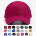 Breathable Unstructured Soft Classic Curved Brim Custom Logo Plain Sports Baseball Cap 6 Panel Cotton Blank Dad Hats