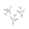 Charms Airplane Plane 21x17mm Handmade Making FitVintage Tibetan Silver Color PendantsDIY for Bracelet Necklace