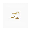 Fashion Geometric Gold Color Clip Earrings for Women 925 Sterling Silver Minimalist Jewelry