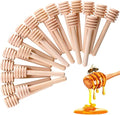 Tailai Wooden Honey Server 3 Inch Sticks Honey Jar Dispense Drizzle Honey and Wedding Party Favors House Decoration