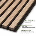 For Modern 3D Design Highly Effective Wooden Slat Acoustic Wall Panels Sound Absorption Eco-Friendly Warehouse Bedroom