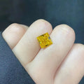 Goldleaf Fancy Vivid Orange Yellow IGI Certified Lab Diamond 3ct 4ct Princess Cut Yellow VVS1 Lab Grown Diamond for Jewelry