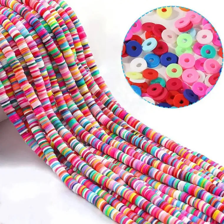 Wholesale Handmade Polymer Soft Clay Spacer Beads Round 3/4/5/6/8mm for Bracelet Earring DIY Making