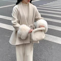 New Popular Winter Casual Temperament Coat Cuff with 2 Sections of Maomao