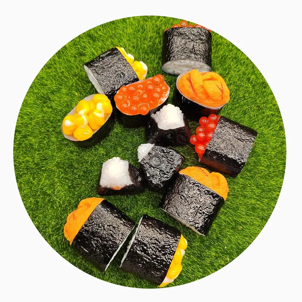 Artificial Decorative Foods PVC Simulation Japanese Sushi Model Cooking Catering Display Props
