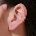 Fashion Double C Ear Cuff Gold Silver Ear Cuff Clip Earrings for Women MegaBDM