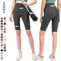 Mid Length Design Fitness Women Running Biker Shorts High Waist Custom Seamless Quick Dry Breathable Womens Gym Shorts
