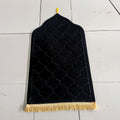 Personalized Black Muslim Prayer Mat Islamic Gebetsteppich Gift Turkish Janamaz Prayer Carpet Rugs