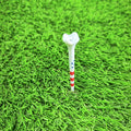 2025  Colorful  Unbreakable Custom Logo Stripes Tee Golf Accessories Supply 45/70/83mm Plastic Wood Bamboo Golf Tees