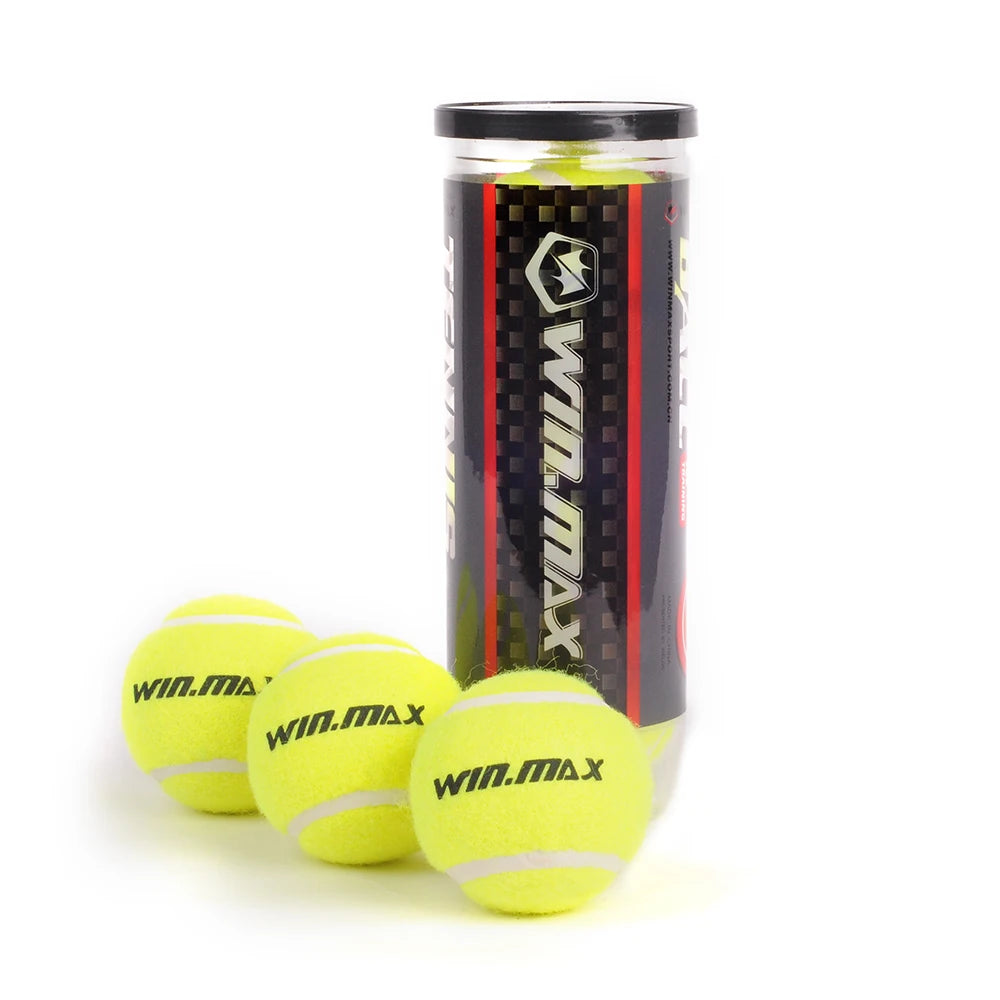 Win.max a Grade Natural Rubber Tennis Ball-60mm Diameter 57g Weight for Training