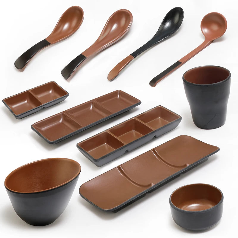 Wholesale Modern Design Melamine Restaurant Seasoning & Sauce Dishes Customized Pattern Plates