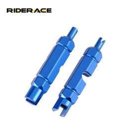 RIDERACE Bicycle Tire Nozzle Wrench Multifunctional Valve Core Tool Double-head Portable Removal Disassembly Spanner Bike Repair