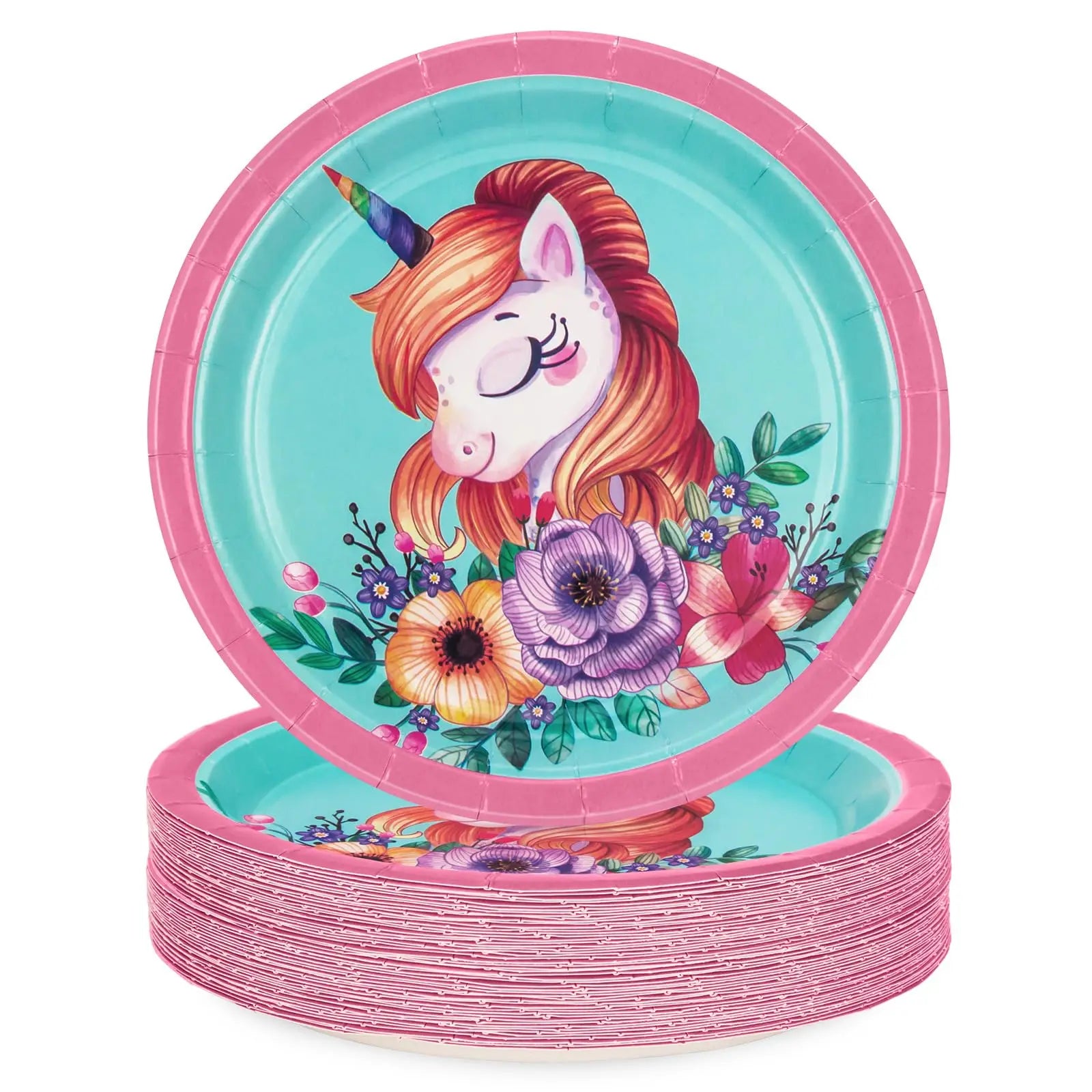 Party Dinnerware Disposable Custom Eco-friendly Paper Plate With Logo and Printing Recyclable Packaging