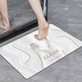 Feepop Factory's New Design Anti-Slip Quick Dry Bath Mat Novelty Diatomite Soft Bath Mat Printed in Rubber