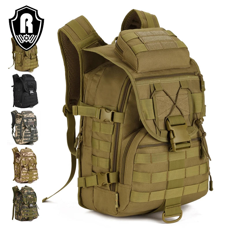 Brand Fashion Swordfish Tactical Backpack for Outdoor Hiking and Fishing with a Foldable Waterproof Bag