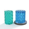 B-5520 Bubble Candle Mold Wave Point Silicone Mold Crystal Glue Epoxy Resin Mould Cylinder Hexagon Candle Mould Wax Making Tools
