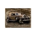 Vintage Pickup Truck Classic Car Watercolor HD Print Luxury Canvas Wall Art for Modern Home Decor
