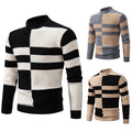 Men's New Autumn and Winter Casual Half High Neck Sweater Knit Pullover Tops Sweater