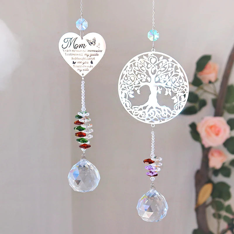 Crystal Suncatchers Fairies Butterflies Birds Owls Trees Window Hanging Drench Your Space Inrainbow Energy