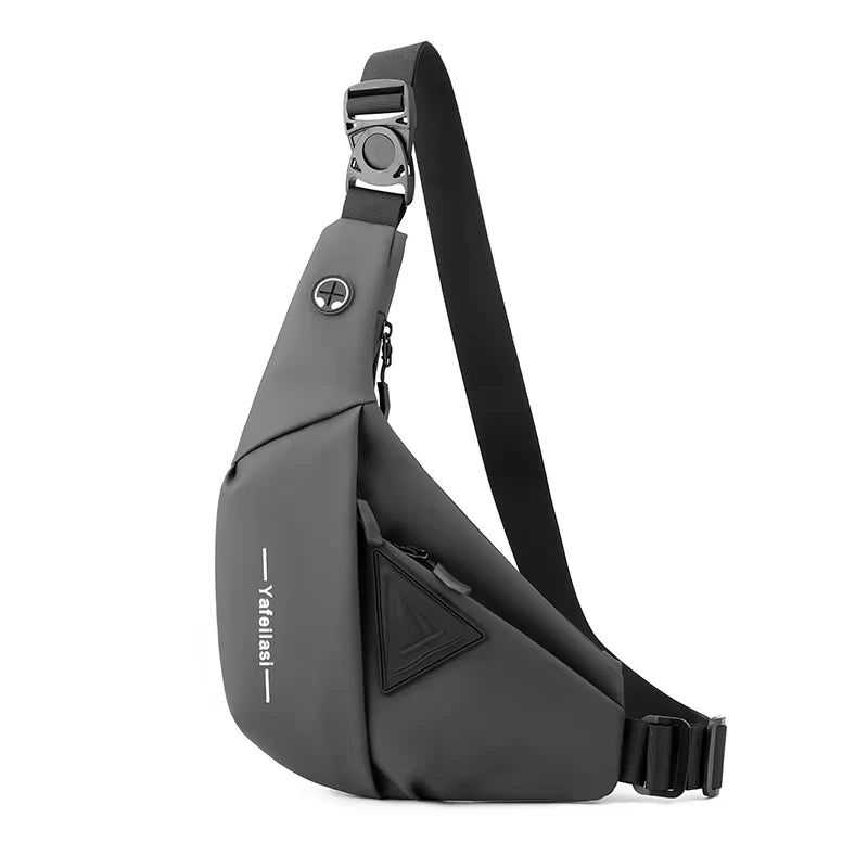 Anti Theft Men's Sling Bag Water-Resistant Left Right Shoulder Chest Bags Anti-Scratch Men Outdoor Fanny Pack