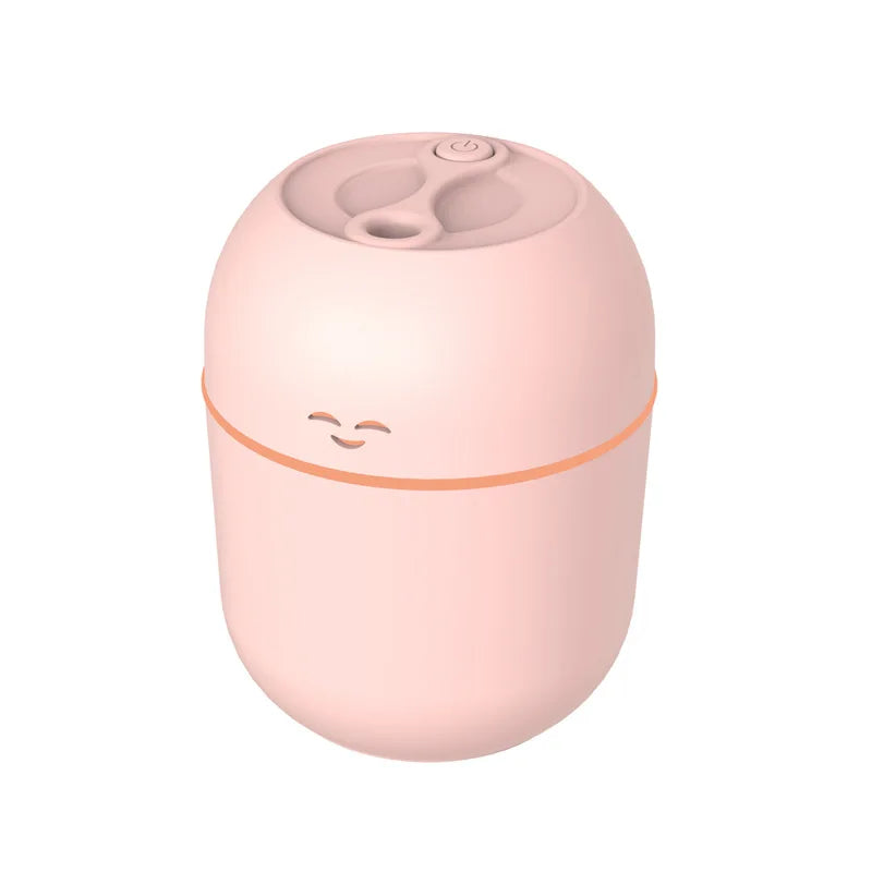Portable Mini Air Humidifier with Aromatherapy & USB Connectivity Ultrasonic Atomizer Humidity Control by Humidistat for Cars