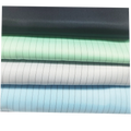 5mm Stripe Polyester Anti-static ESD Fabric WR Finish for Disposable Protective Gown
