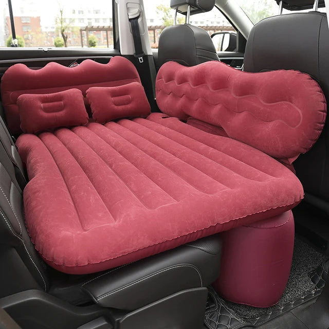 Car Travel Inflatable Mattress for Sleep Outdoor Sofa Bed Car Bed Camping Accessories for Car Air Matt Pillows Bed Cushion