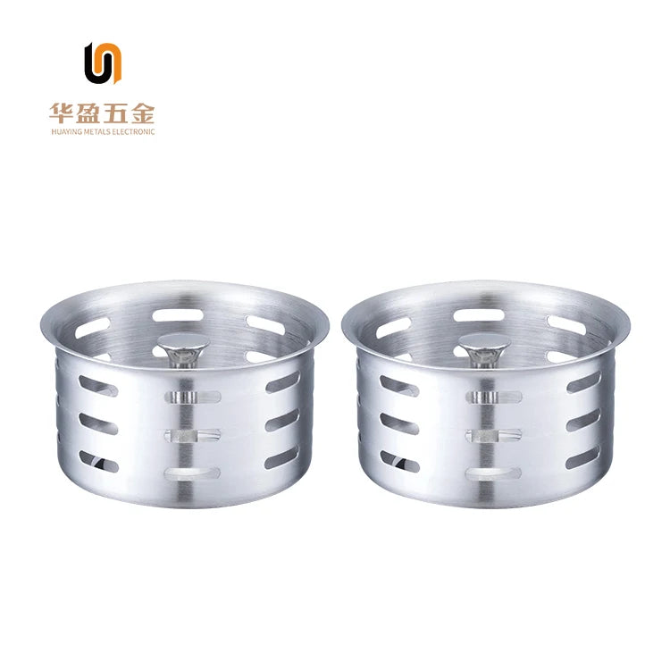 2024 Modern Design Basin Waste Trap Drainer Casting Floor Drain Kit 84mm Sink Basket Plug