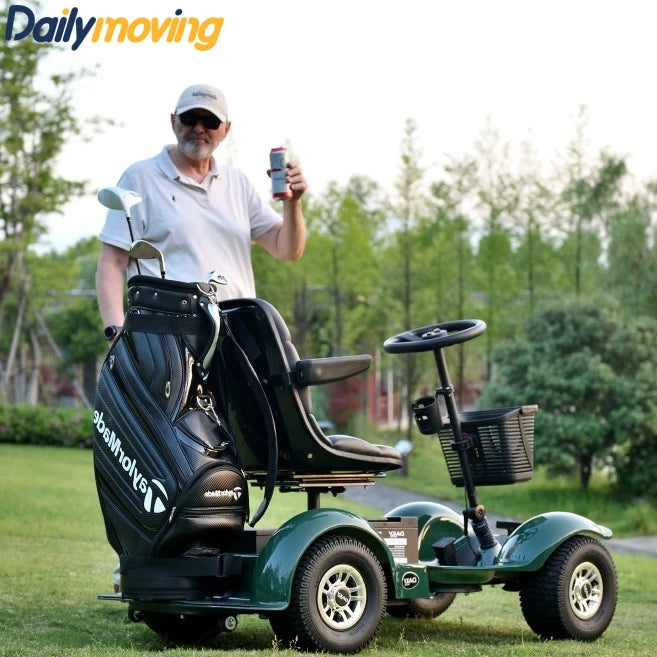 Mini Electric Golf Cart & Scooter Buggy with 24V 900W Motor 16km/h Speed 50-70km Range 1-2 Seats