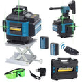 4D Green Light 16 Cross Lines Rotary 360 Laser Level Combo Auto Leveling Lazer With Lcd