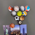 Magnetic Refrigerator Sticker Decoration 30MM Glass Football Tennis Table Tennis Rugby Golf Basketball Fridge Magnets