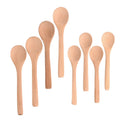 Tailai Mini Condiments Salt Spoons Nature Wooden Honey Teaspoon Coffee Tea Jam Mustard Ice Cream Milk Powder Spices