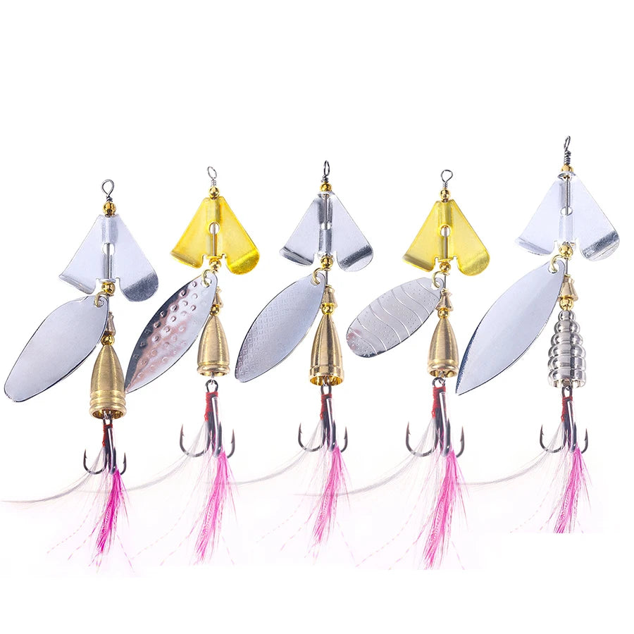 Wholesale SP314 10.6g 10.7g 10g 11.9g Artificial Hard Metal Spinner Baits Spoon Fishing Lures